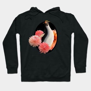 Macaroni Penguin & Dahlia Flowers Hoodie